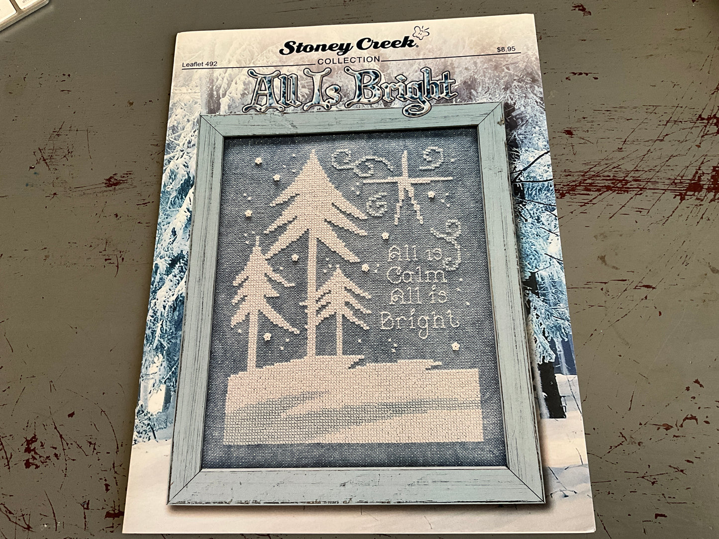 Stoney Creek Collection Leaflet 492 All Is Bright counted cross stitch chart