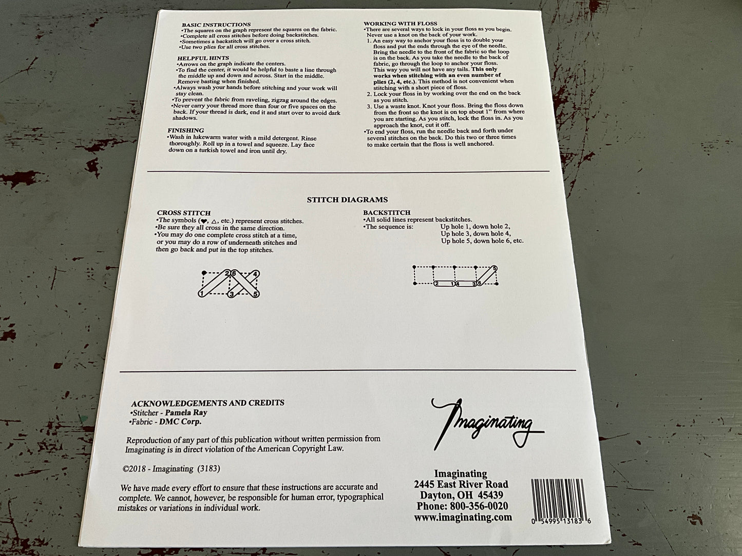 Imaginations Let’s Visit Florida counted cross stitch chart