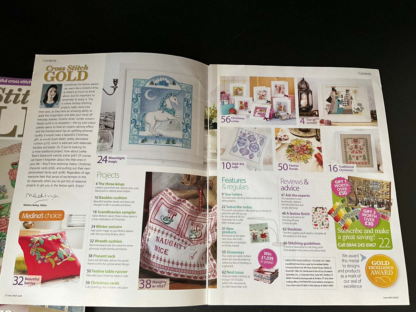 Cross Stitch Gold magazine lot choice see pictures and variations*