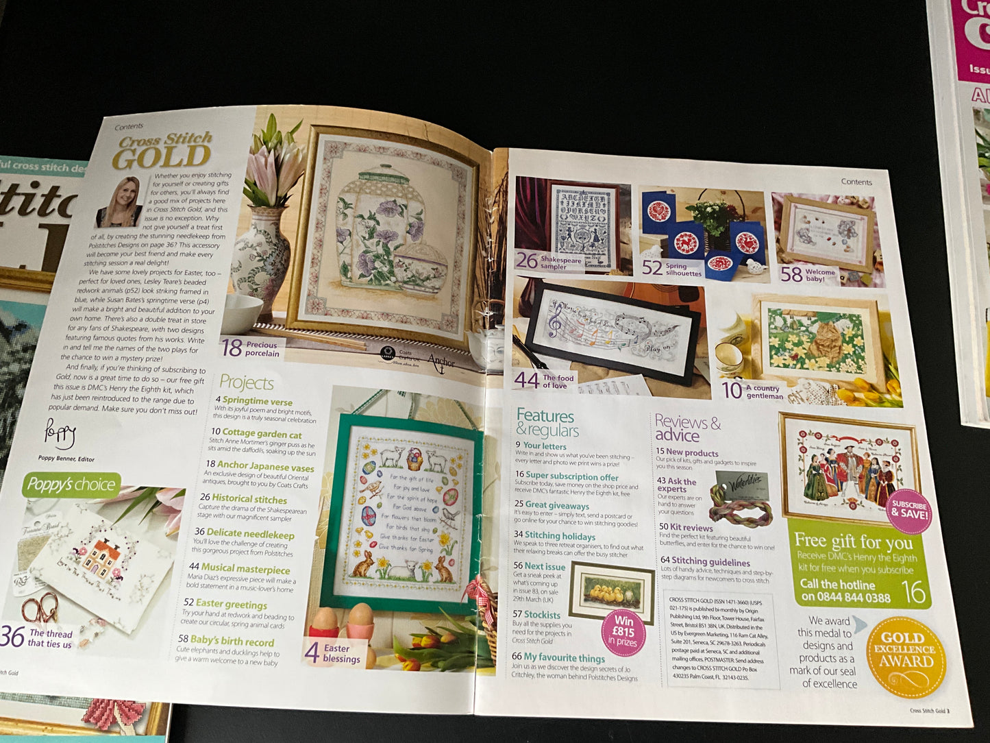 Cross Stitch Gold magazine lot choice see pictures and variations*