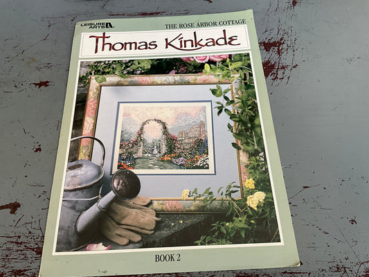 Leisure Arts Thomas Kinkade The Rose Arbor Cottage Book 2 cross stitch chart