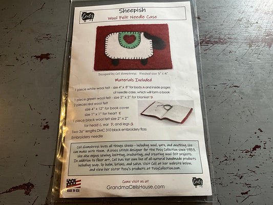 Sheepish Wool Felt Needle Case Kit