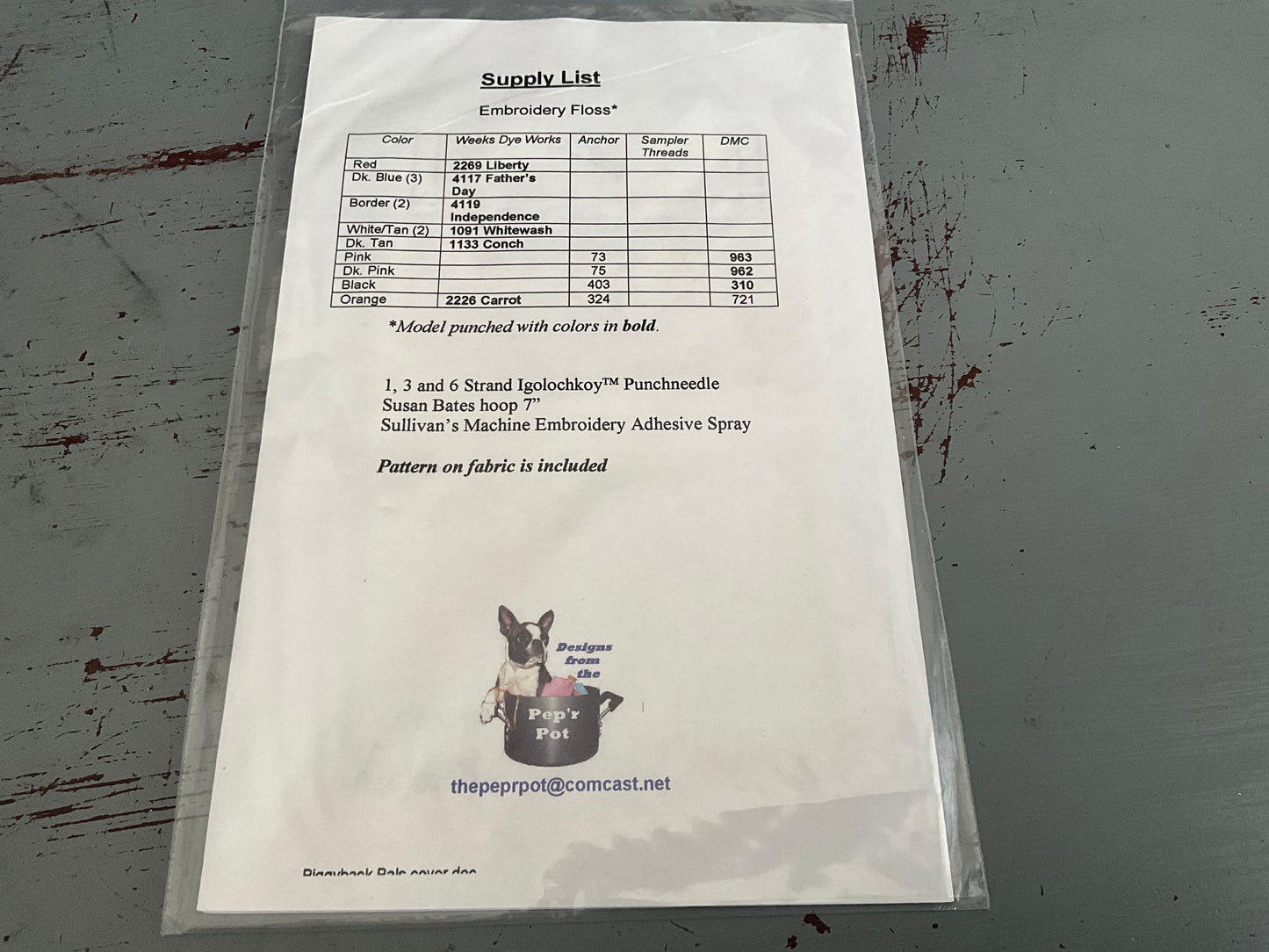 Charlotte Dudley choice punch needle embroidery with printed fabric