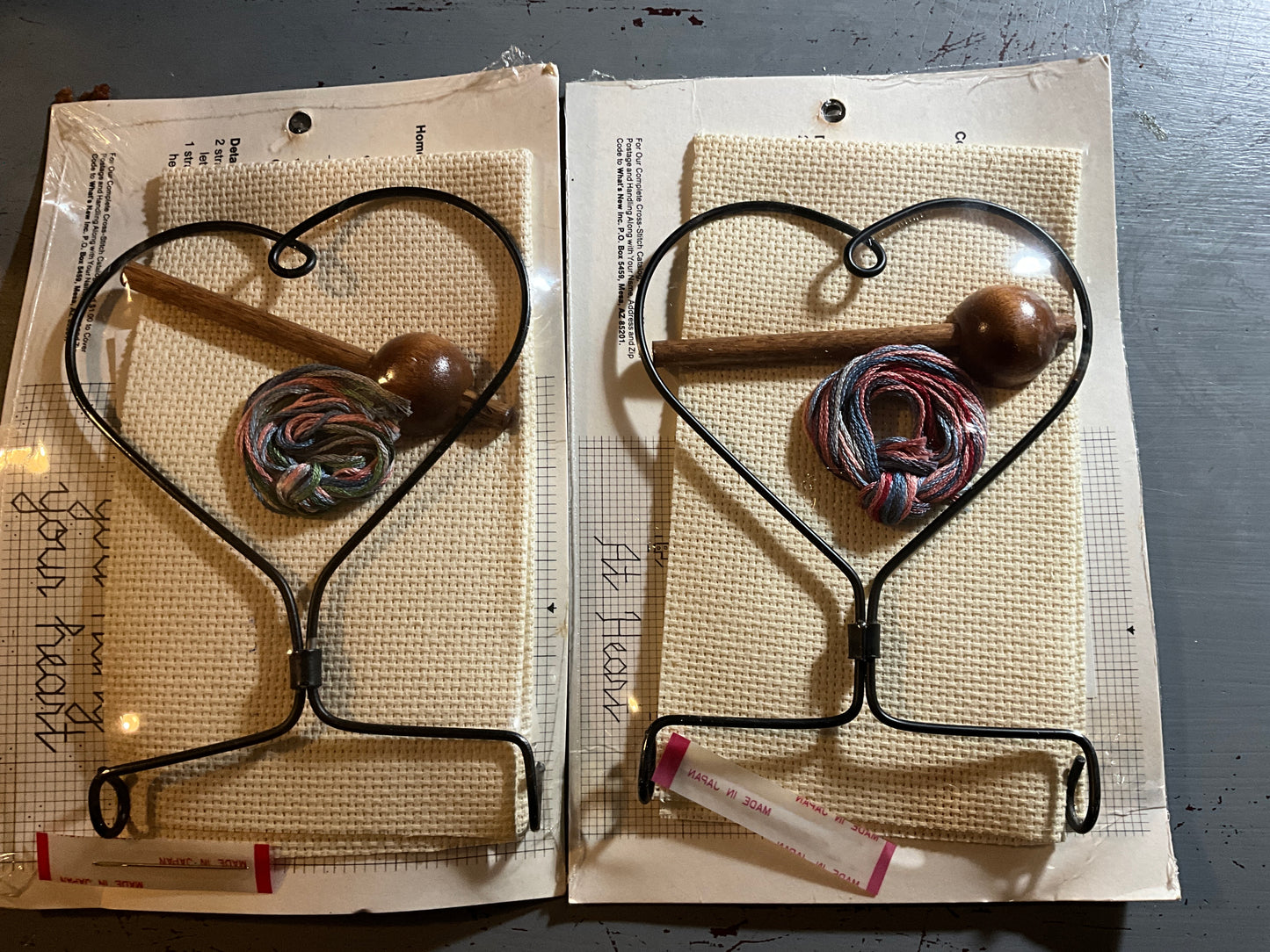 Country Wireworks set of 2 cross stitch kits see pictures and description