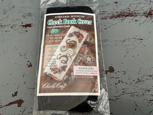 Charles Craft check book cover to cross stitch