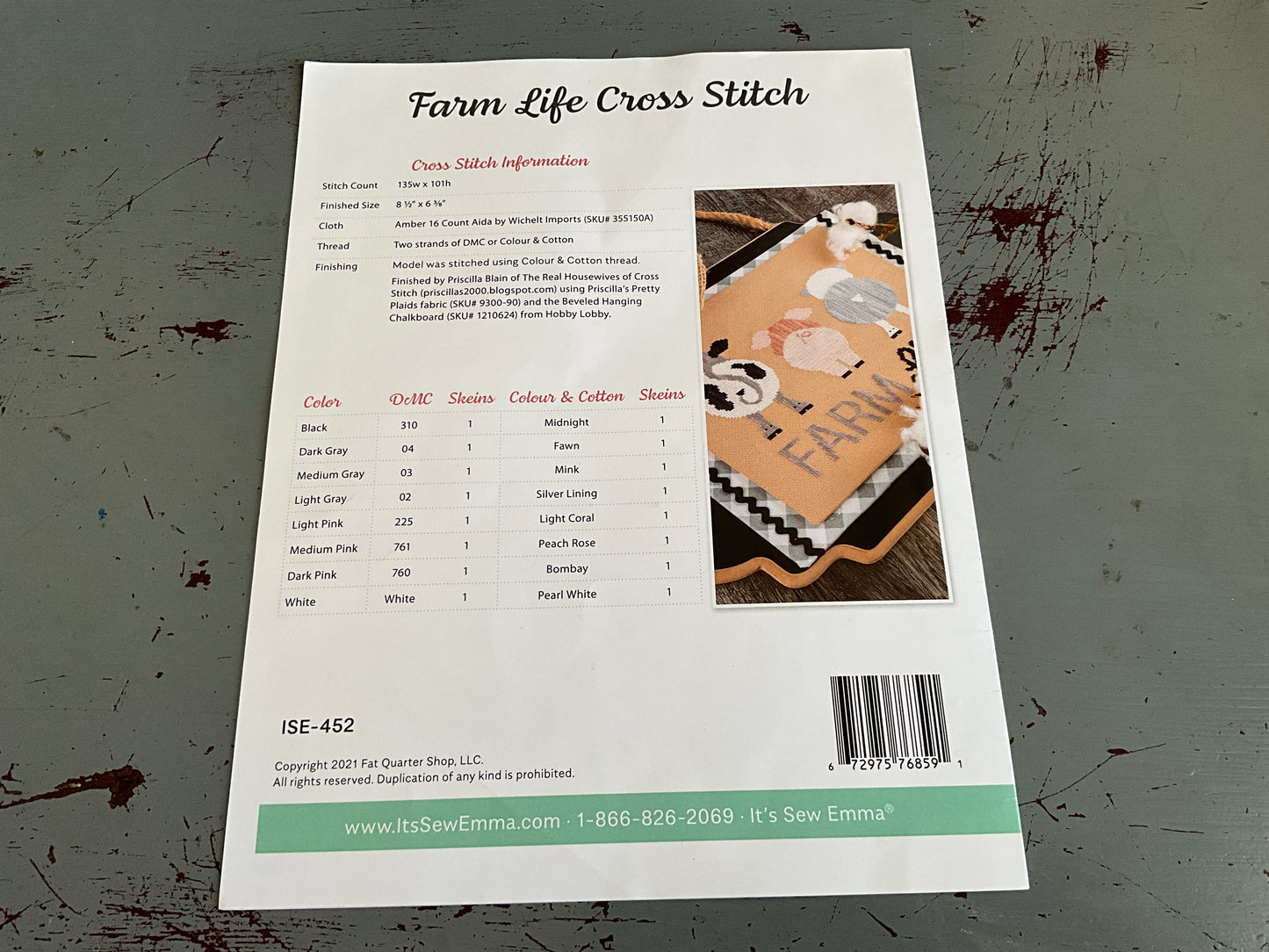 Its Sew Emma choice counted cross stitch charts see pictures and variations