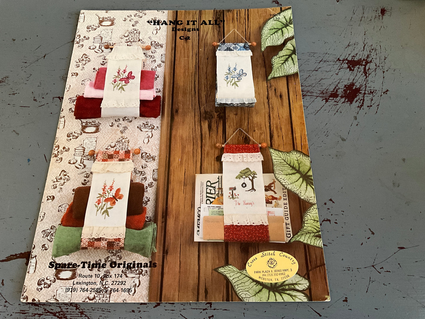 Spare-Time Originals Hang It All designs C2 counted cross stitch chart