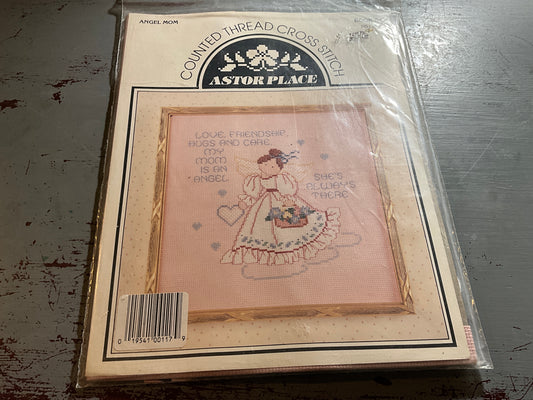 Astor Place Angel Mom Book 64 counted cross stitch kit