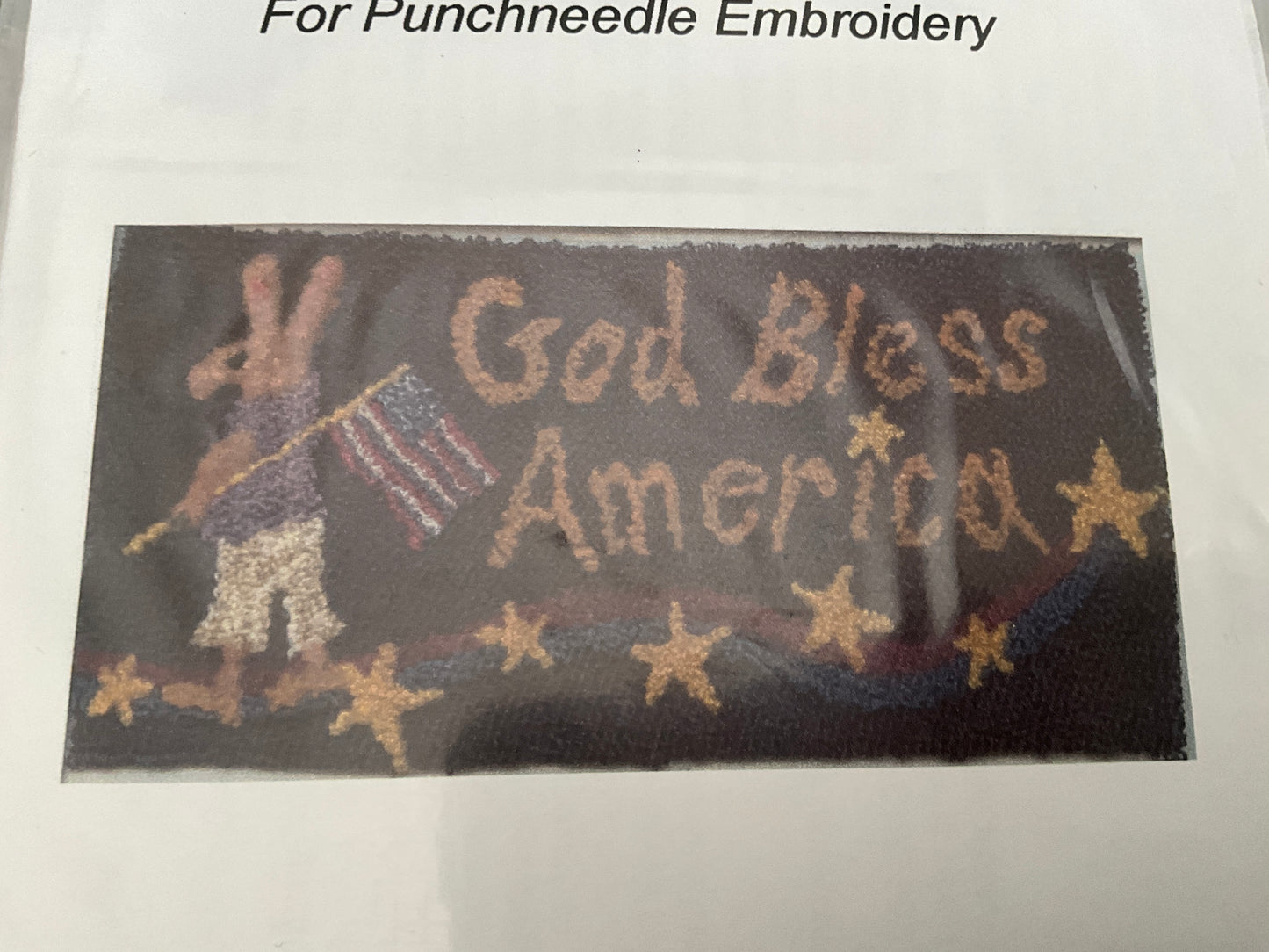 Charlotte Dudley choice punch needle embroidery with printed fabric