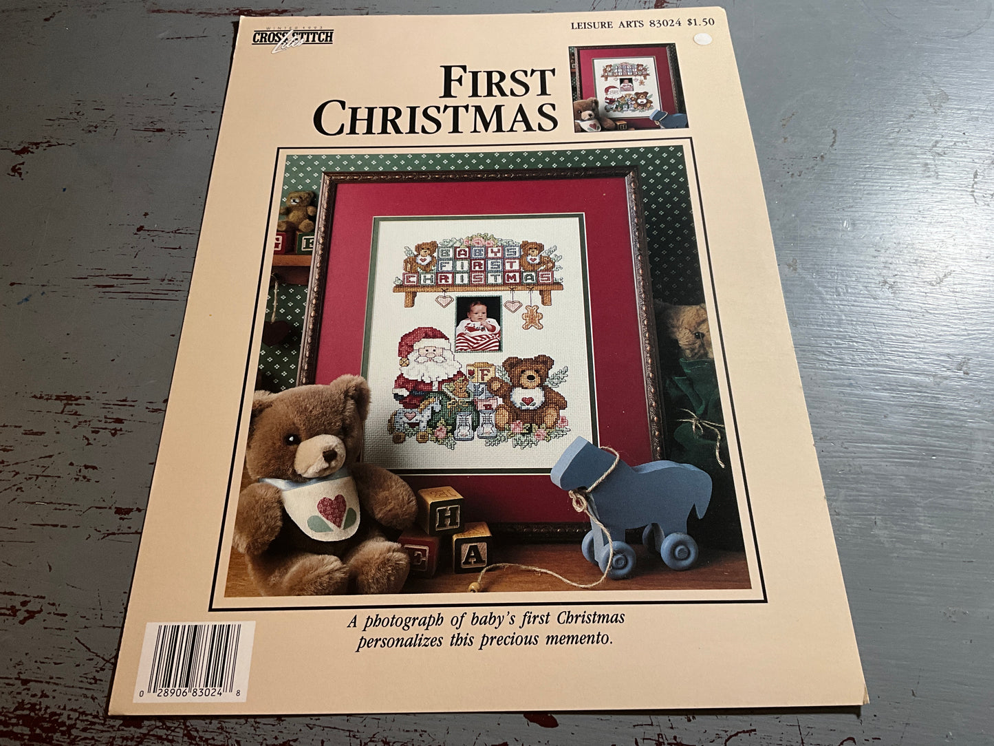 Leisure Arts Cross Stitch Lites First Christmas 83024 counted cross stitch chart