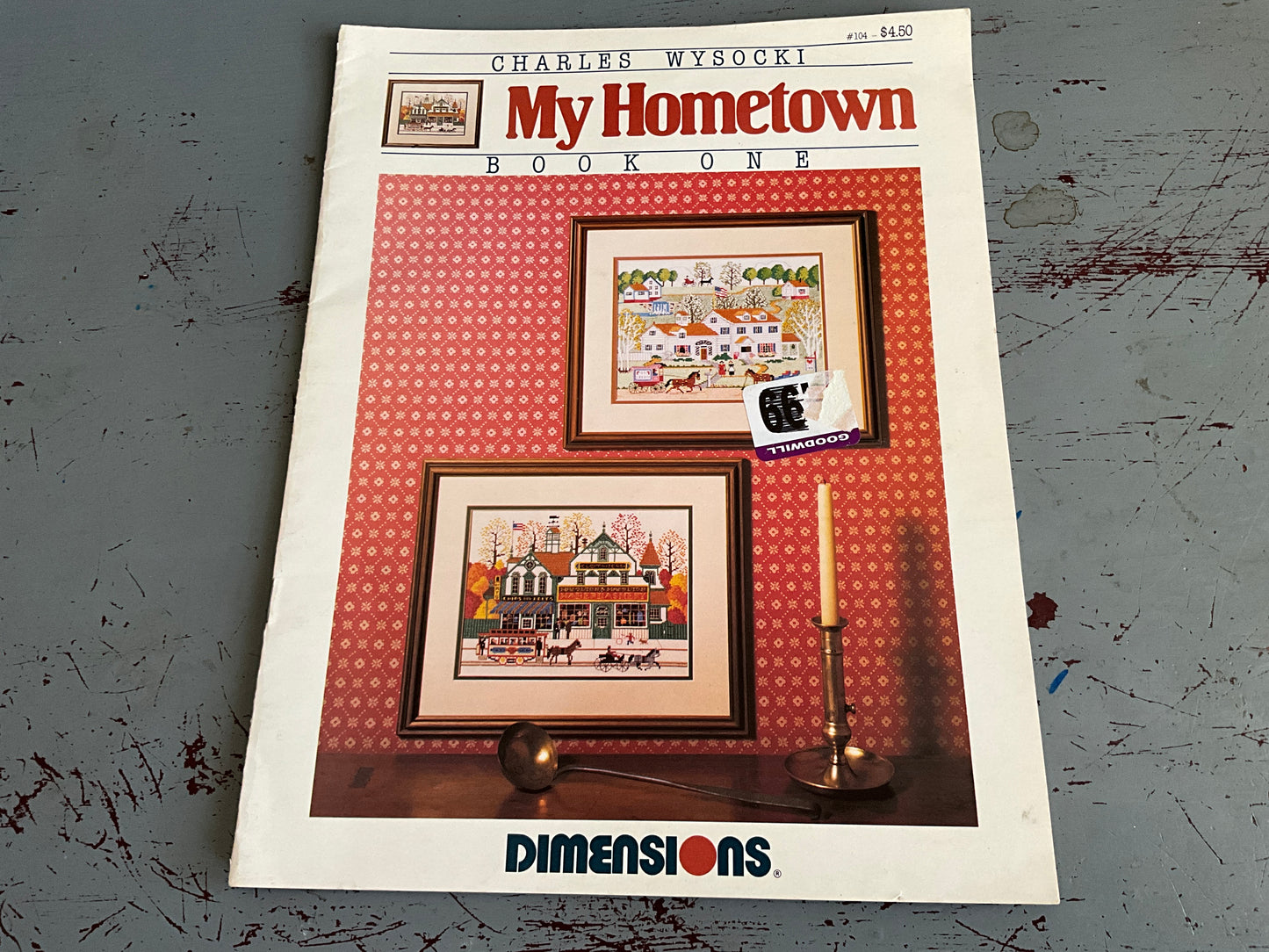 Dimensions Charles Wysocki My Hometown and Town & Country set of 2 Book One & Two counted cross stitch charts