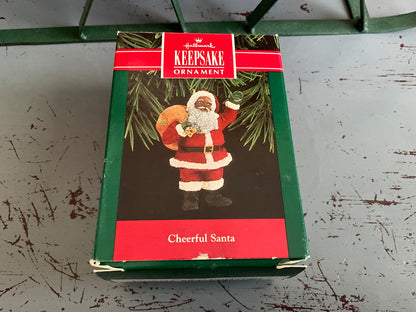 Hallmark Cheerful Santa 1992 Keepsake Ornament QX515-4