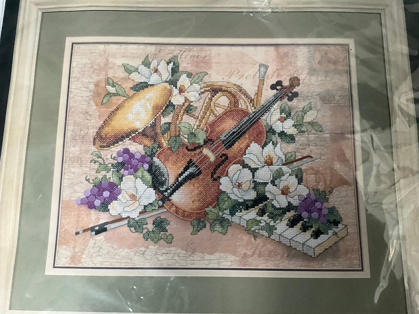 Dimensions Floral Harmony 3210 stamped cross stitch kit