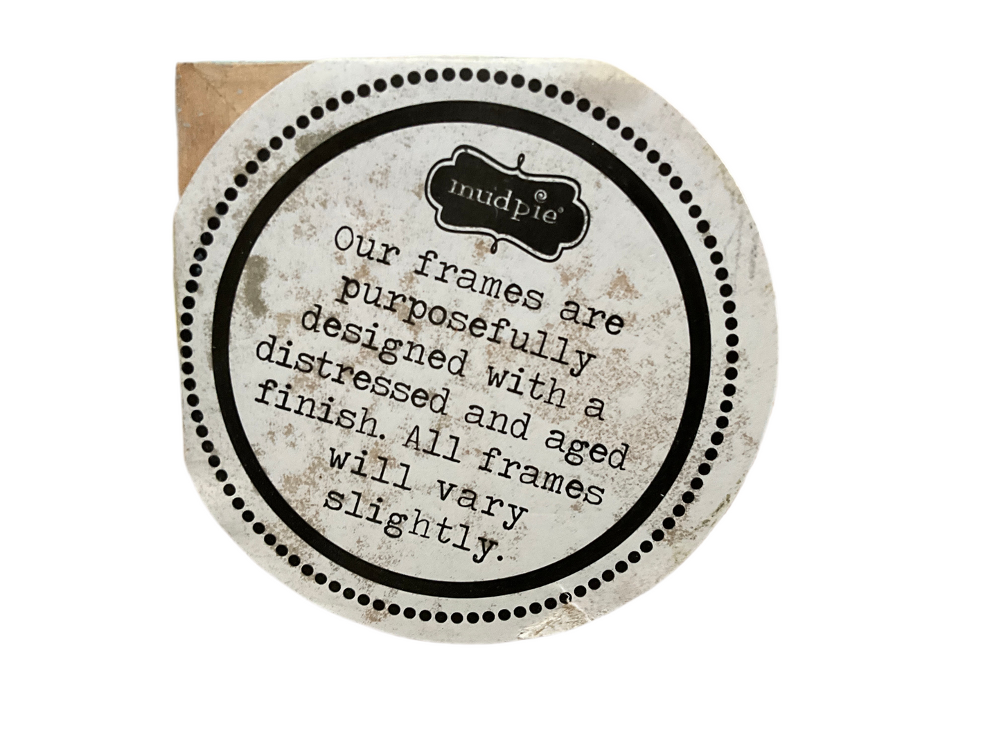 Mudpie “hello world” baby picture wall hanging frame 8” square frame that fits a 3” square picture.