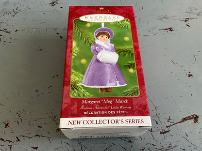 Hallmark Margaret “Meg” March Madame Alexander Little Women Collectors Series Keepsake Ornament.Keepsake Ornament.QX6315