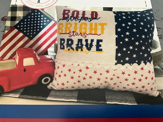 Annabella’s Bold Strips, Bright Stars, Bold, Bright, Brave Quick Stitch cross stitch chart