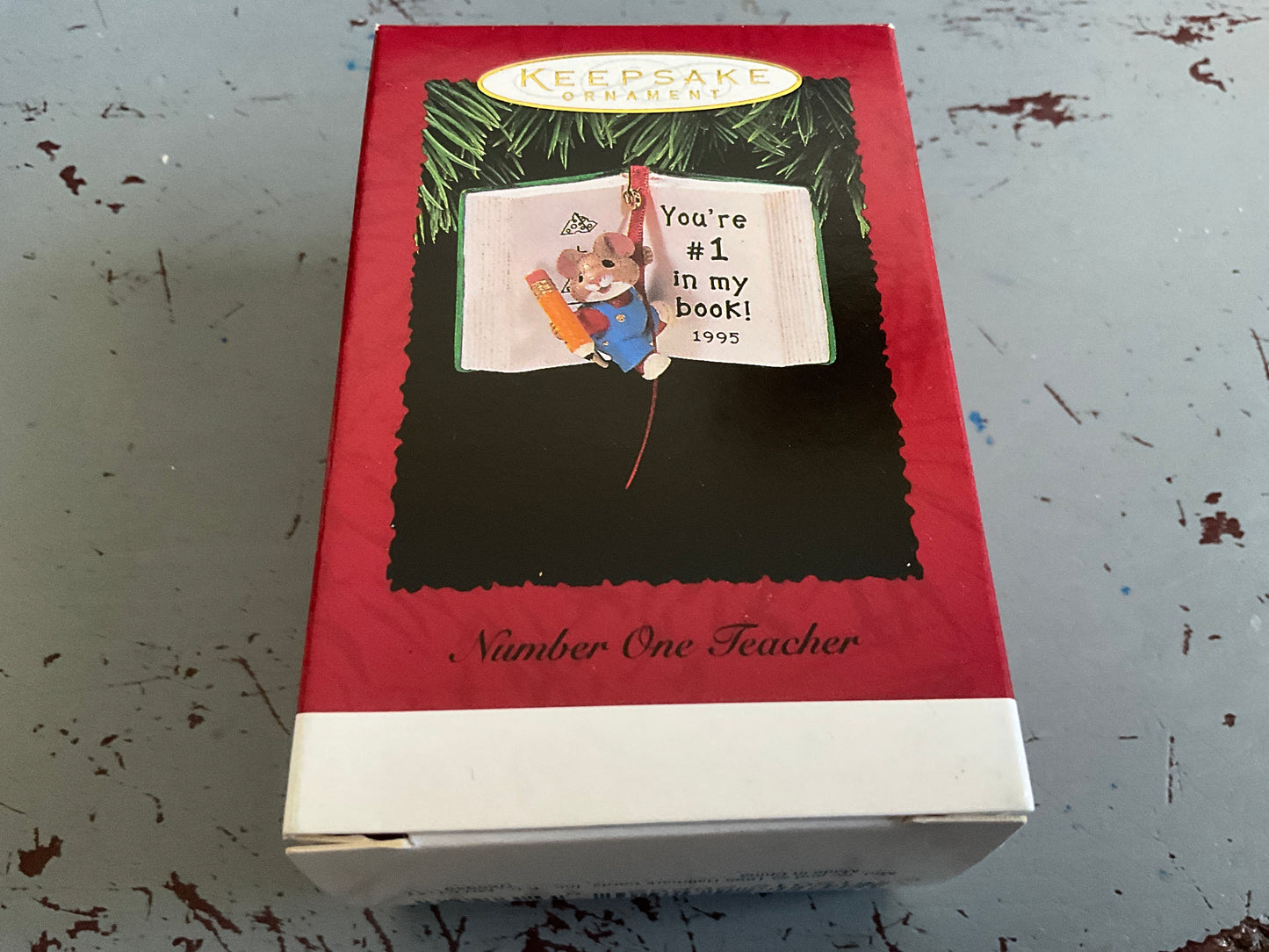 Hallmark Number One Teacher 1995 Keepsake Ornament QX5949