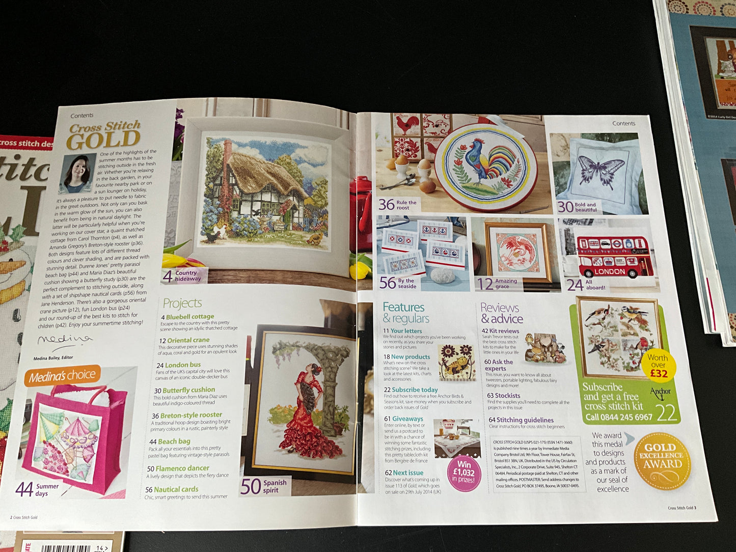 Cross Stitch Gold magazine lot choice see pictures and variations*
