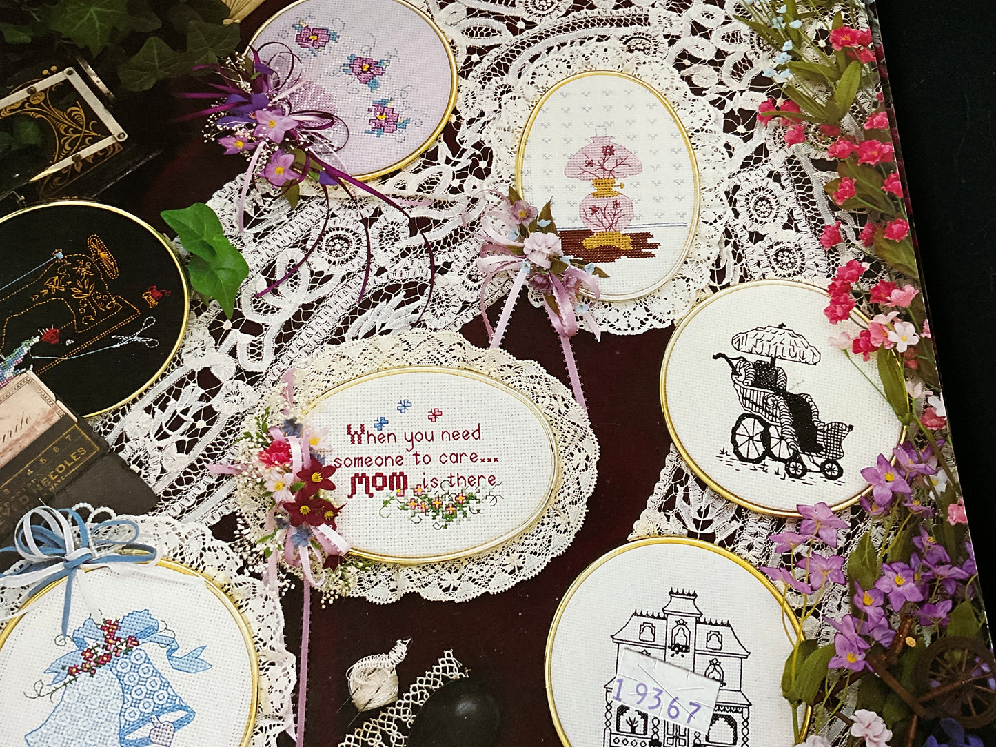 This and That…For My Mom & down on the farm set of 2 Spinning Wheel Yvonne M. thorp counted cross stitch charts