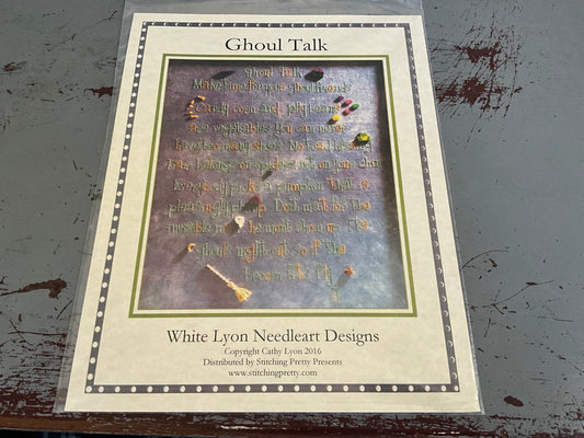 White Lyon Needleart Designs Ghoul Talk cross stitch chart