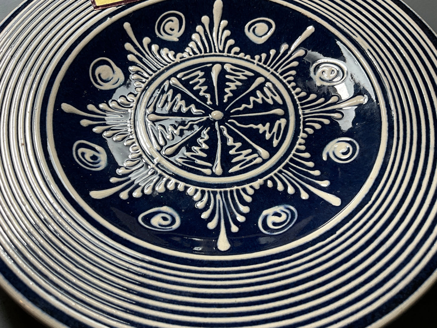 Les Gabor signed original Hungarian artist beautiful stoneware decorative collectible plate