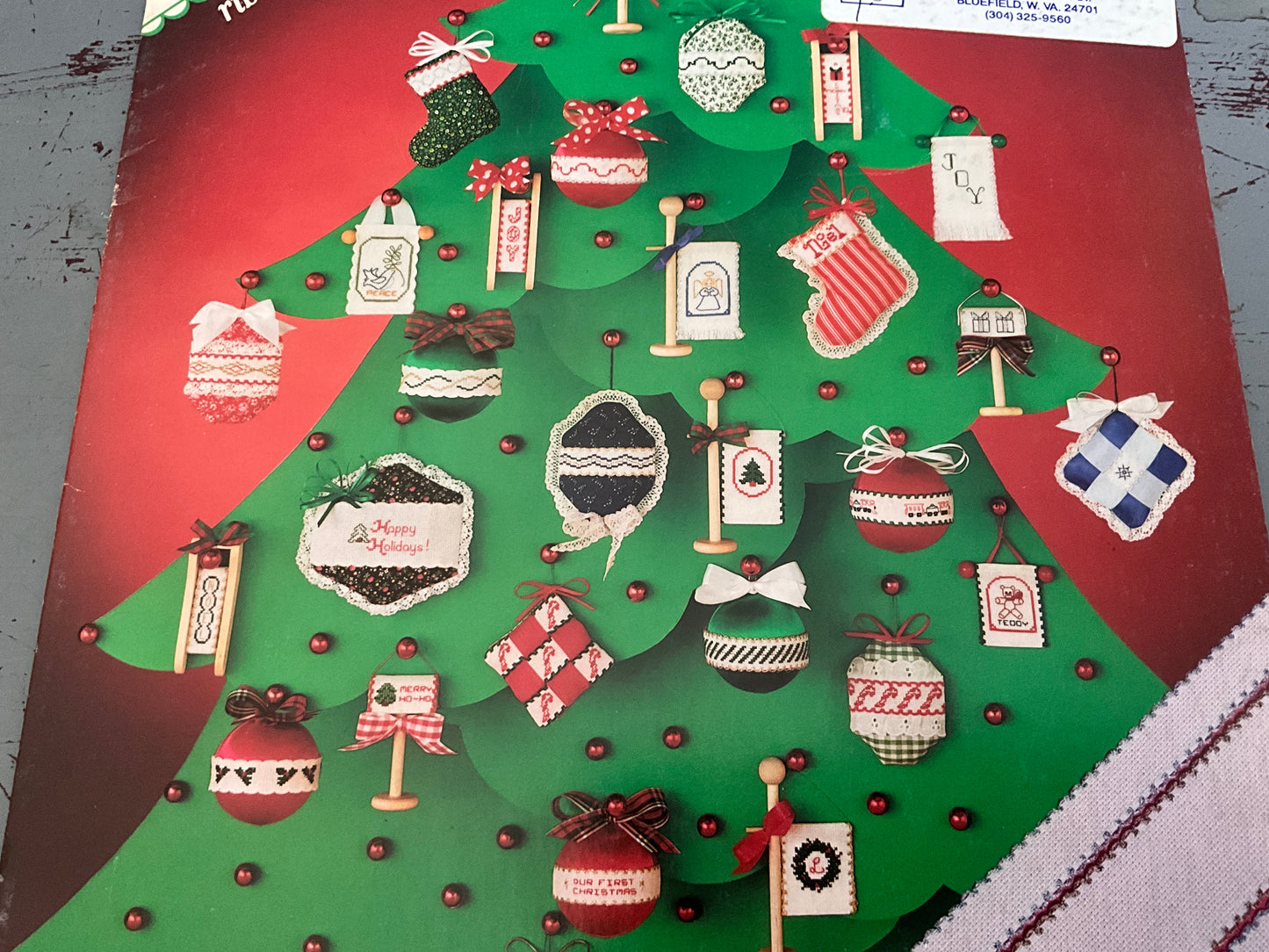 The Finnish Line Ribband Linda Dennis Christmas Ornament Collection ribbon to cross stitch