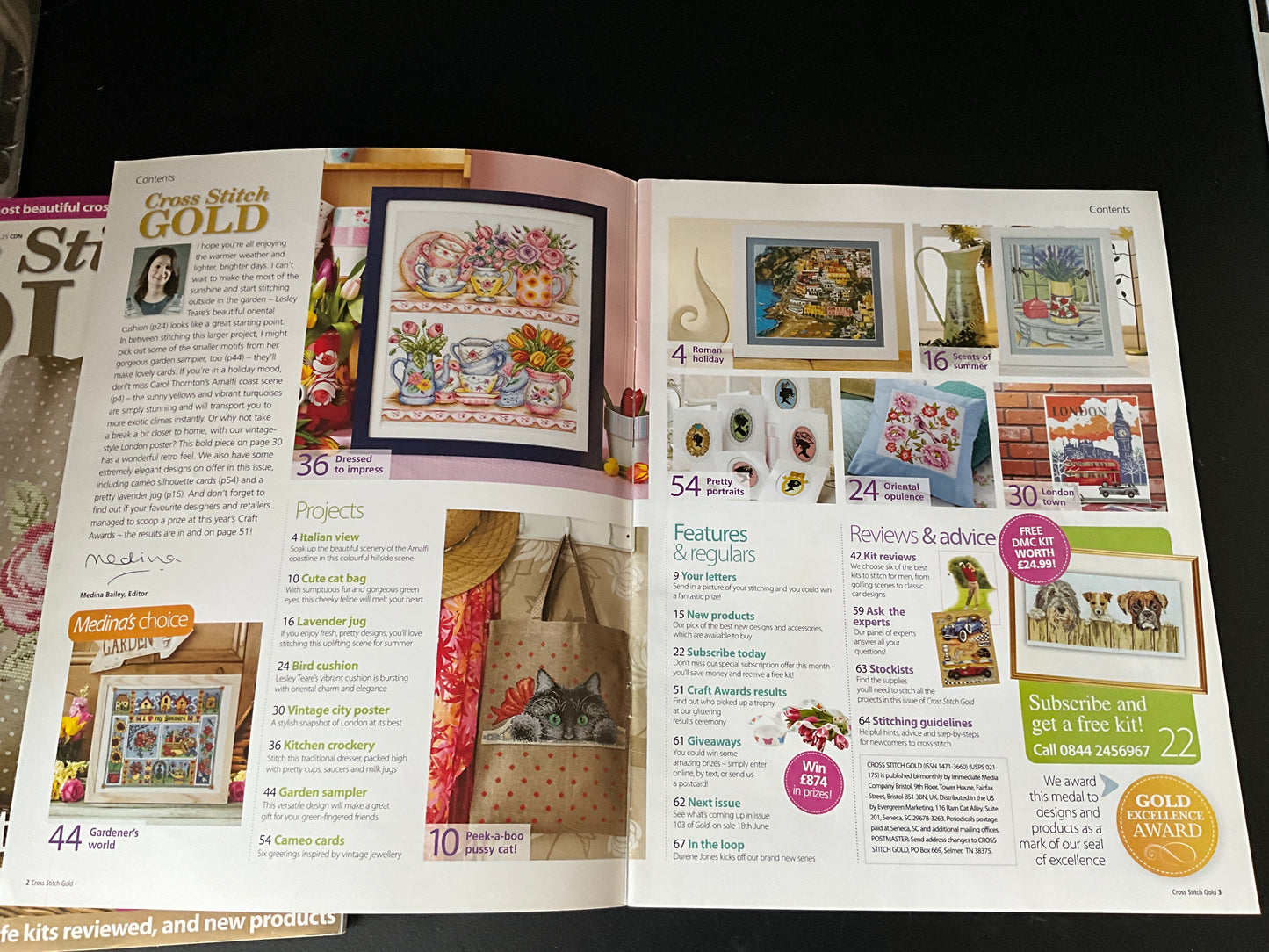Cross Stitch Gold magazine lot choice see pictures and variations*