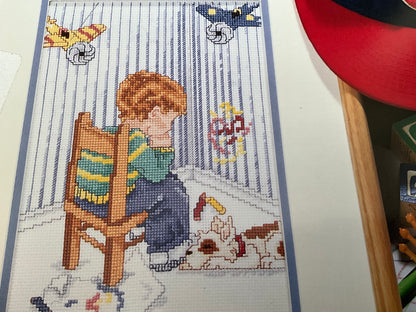 Stitch World X-Stitch Boy’s Time Out  counted cross stitch chart