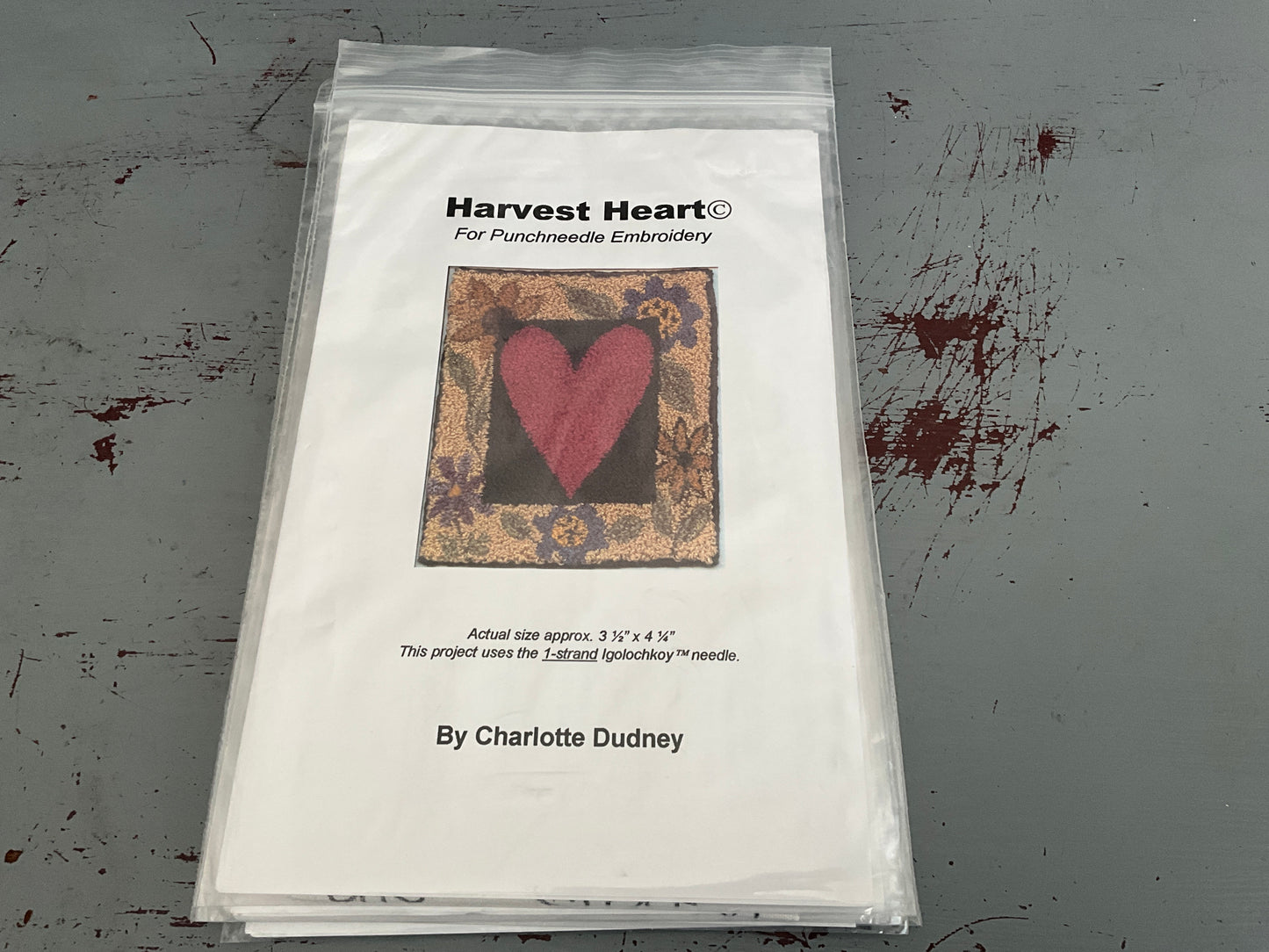 Charlotte Dudley choice punch needle embroidery with printed fabric