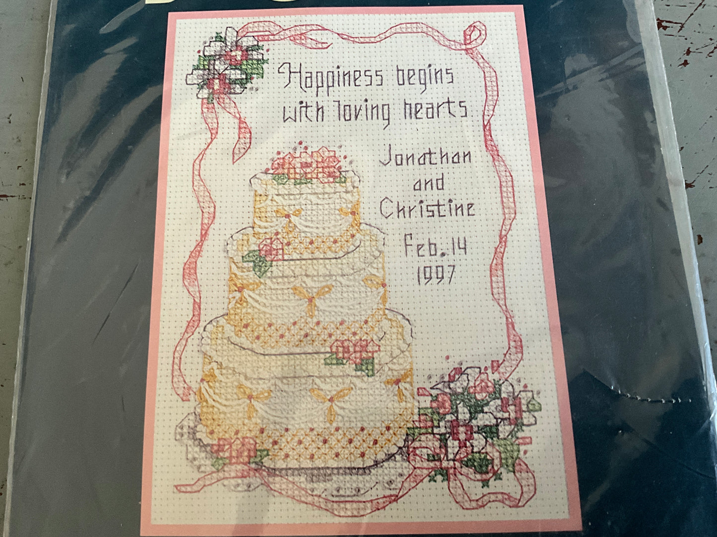 Sunset Jiffy Happy Beginnings cross stitch kit 5x7 inches