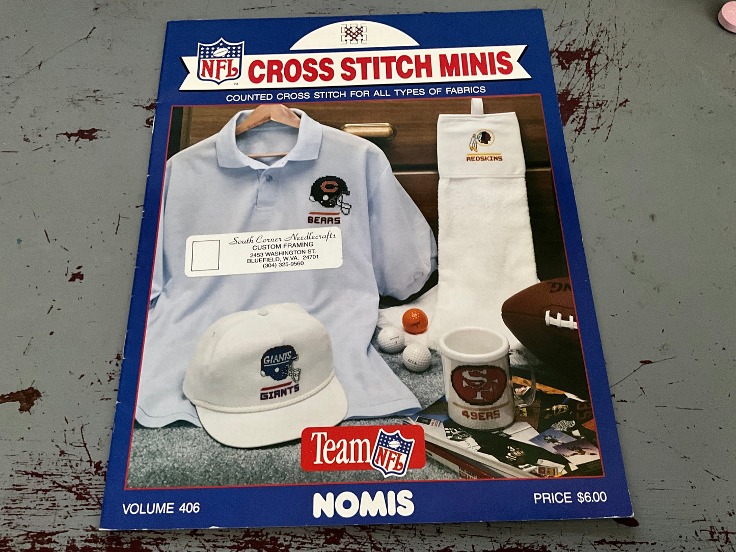 Nomis Team NFL cross stitch minis volume 406 counted cross stitch chart