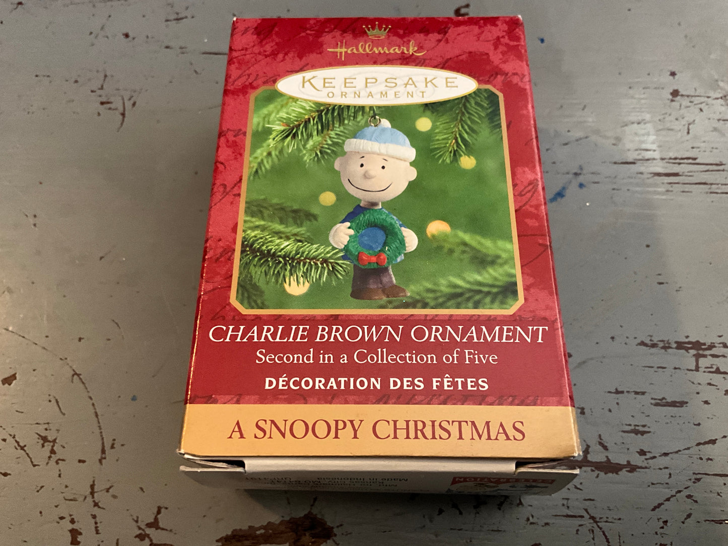 Hallmark Charlie Brown Ornament #2 Snoopy Christmas Keepsake Ornament QRP4191