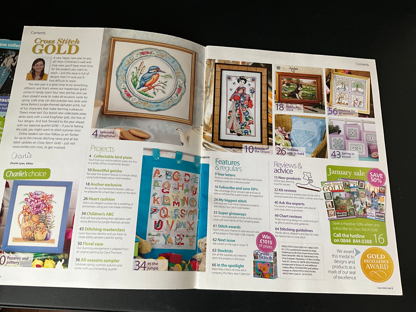 Cross Stitch Gold magazine lot choice see pictures and variations*