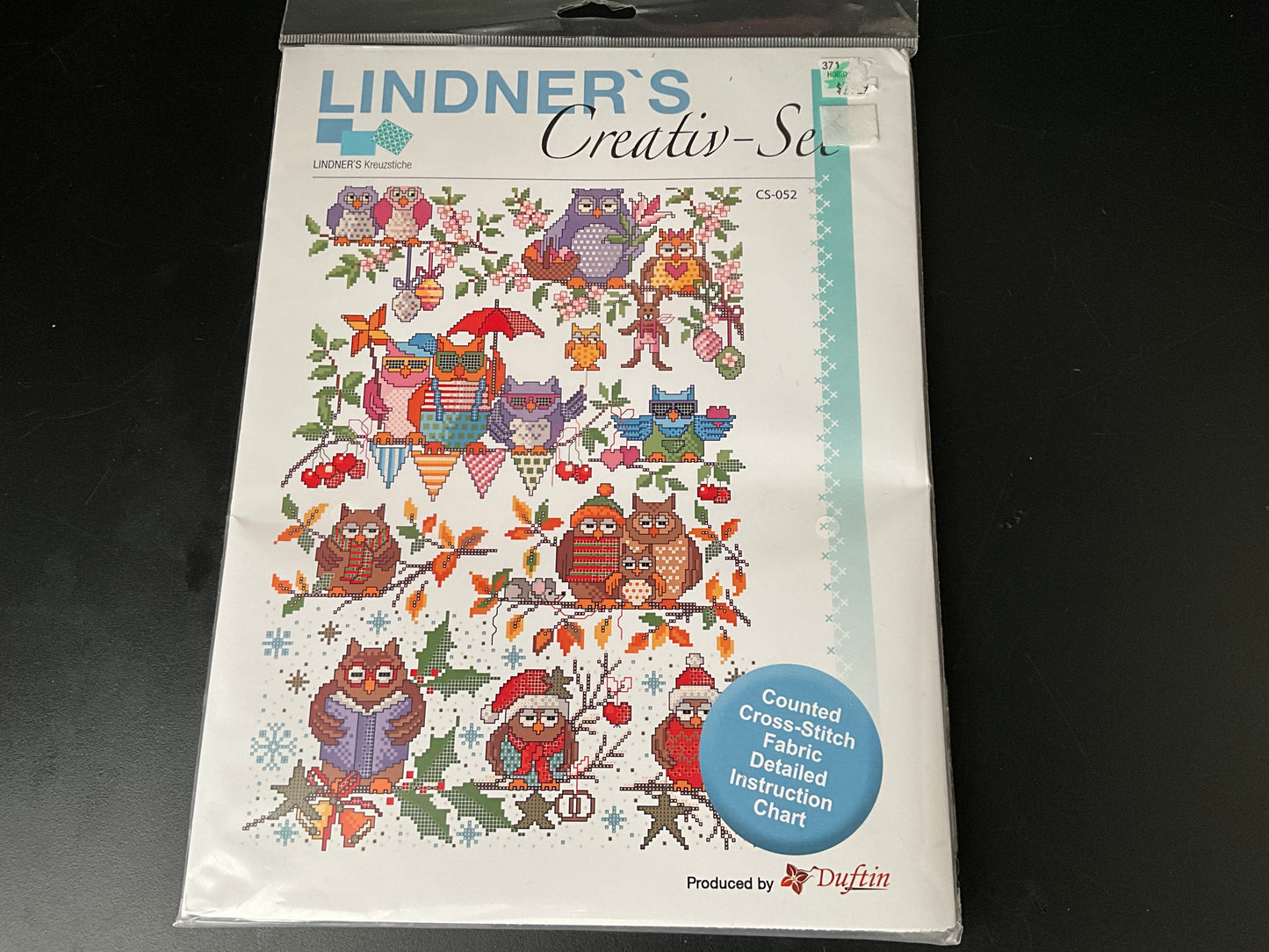 Lindner’s Creative Sew Four Season Owls 05052 counted cross stitch kit
