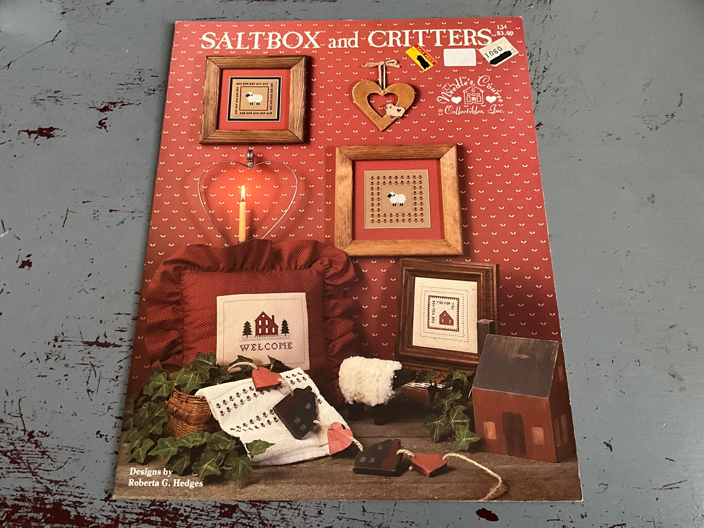 The Needles Course Saltbox and Critters by Roberta G. Hedges counted cross stitch chart