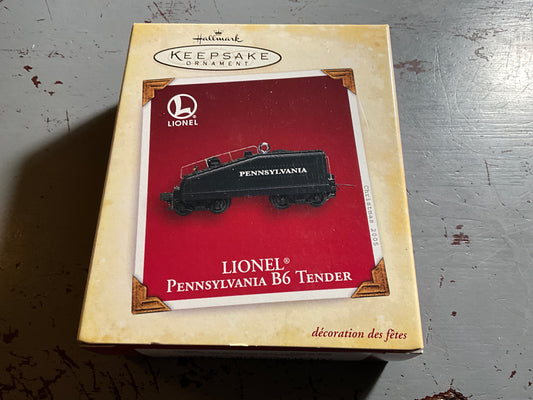 Hallmark Lionel Pennsylvania B6 Tender 2005 Keepsake Ornament QXI6122