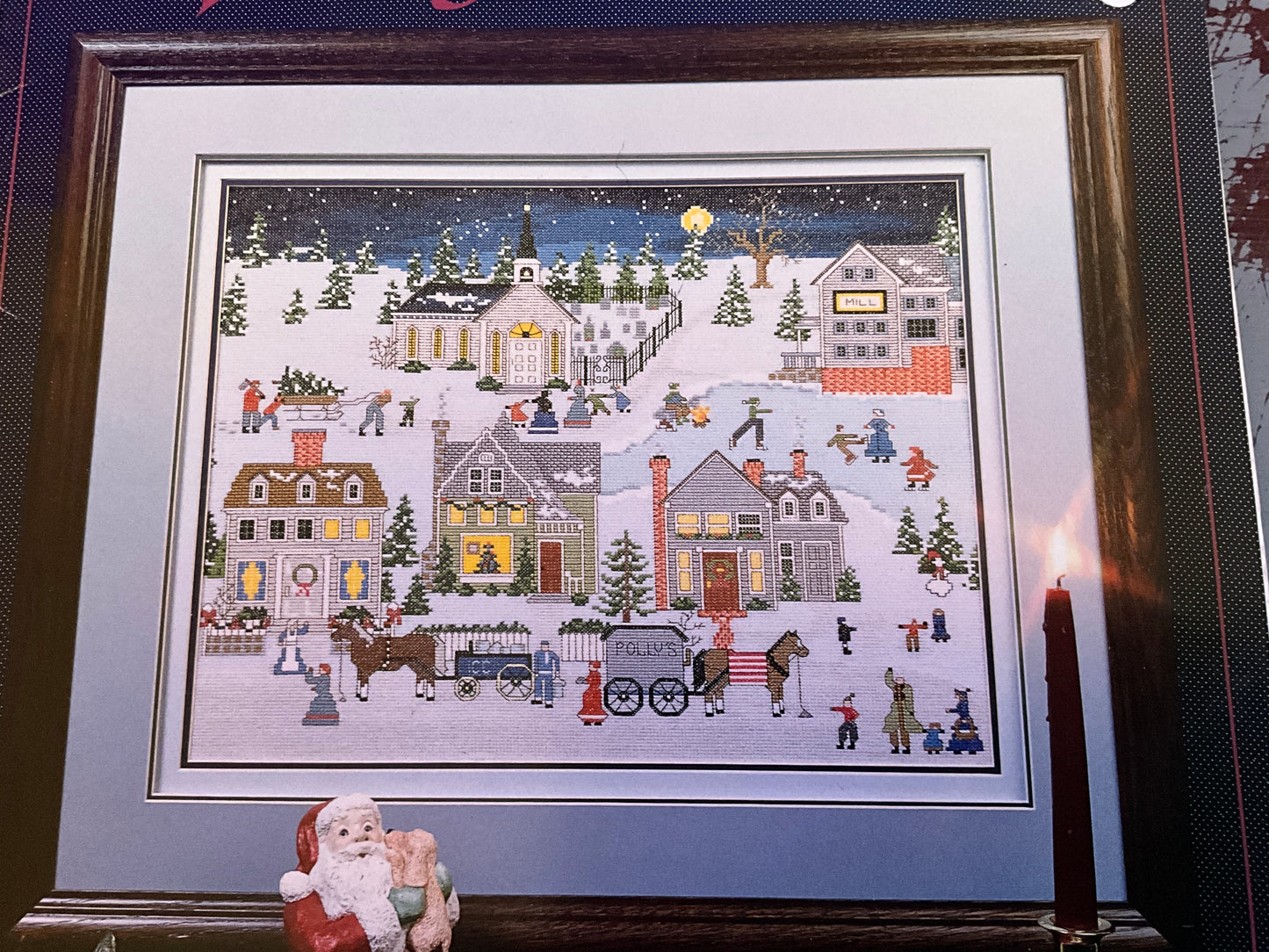 Rain Drop Preparing For Christmas Betty Friess Baumer Leaflet 6 counted cross stitch chart