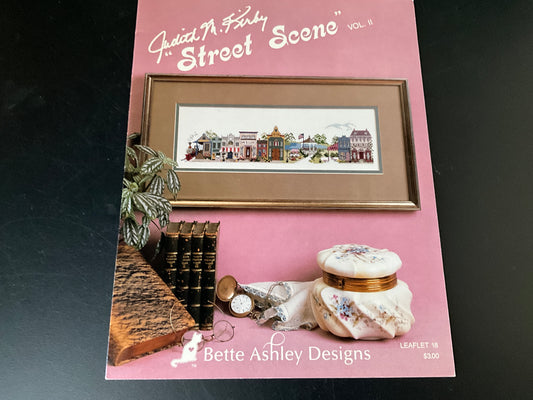 Bette Ashley Designs Judith M. Kirby Street Scene vol. I & II set of 2 counted cross stitch charts