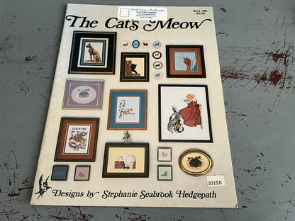 Pegasus Originals The Cats Meow Book 128 by Stephanie Seabrook Hedgepath counted cross stitch chart