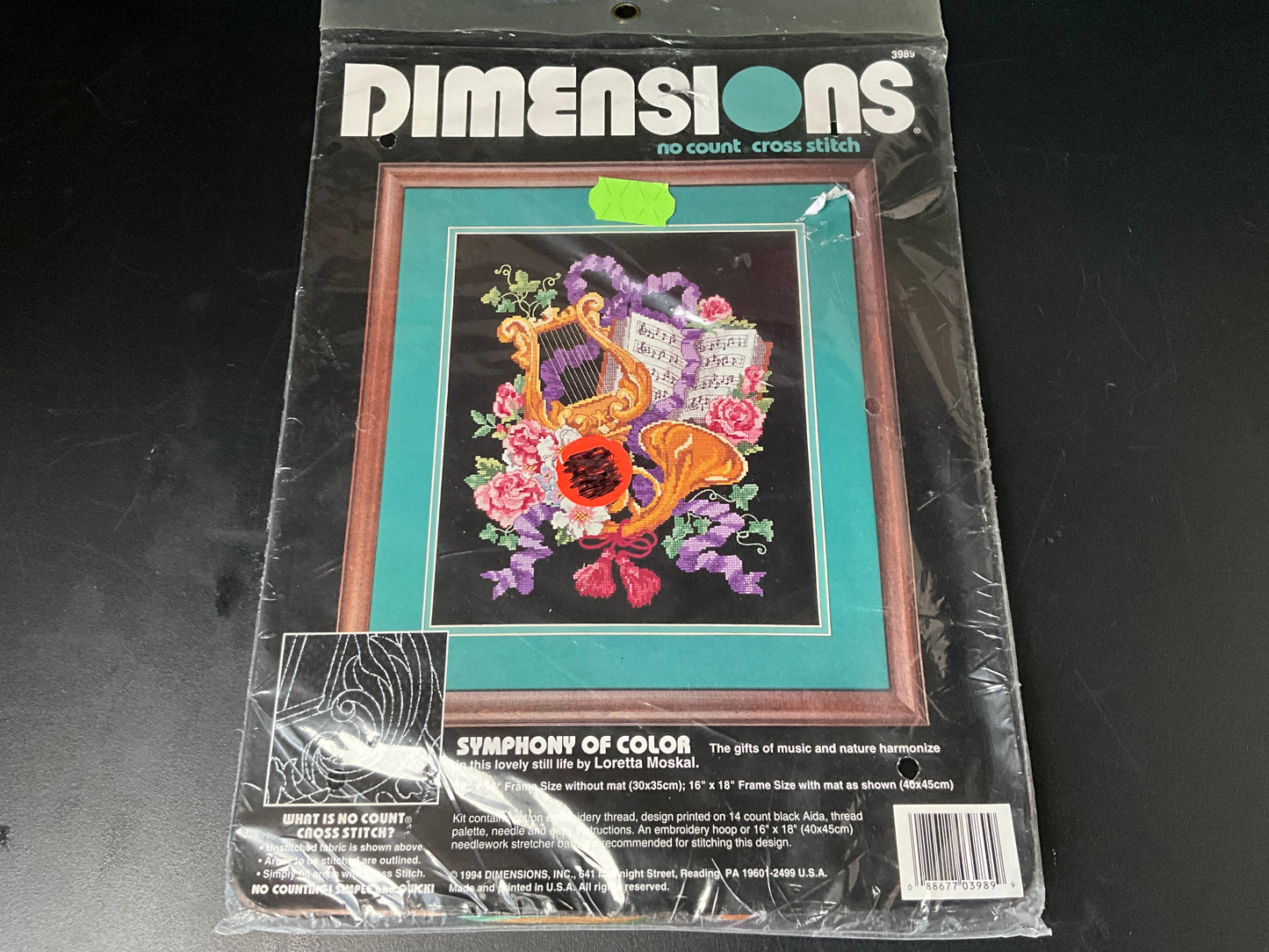Dimensions Symphony Of Color 3989 no count cross stitch kit