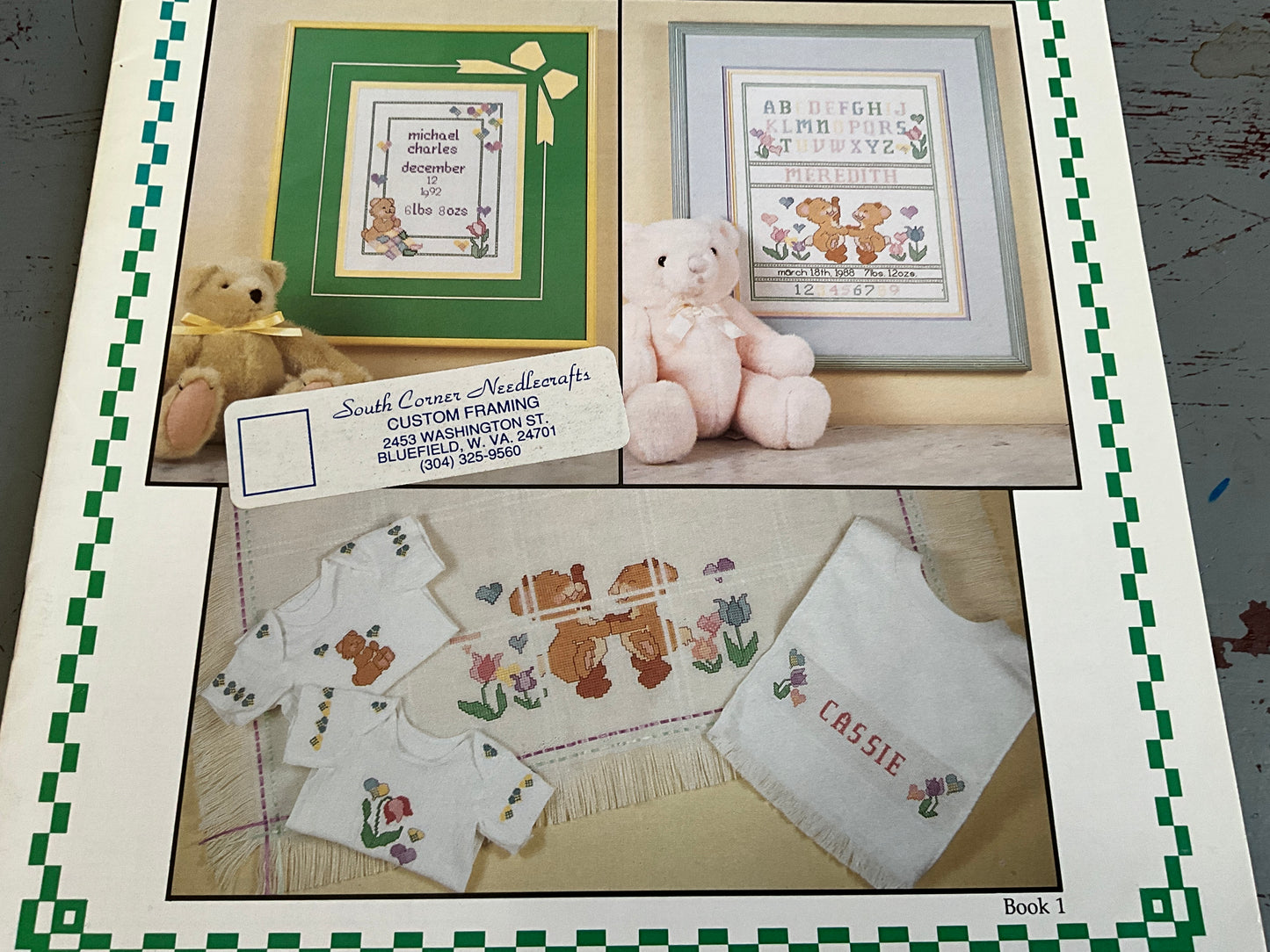 The Sugarplum Express Girl Bunny Alphabet and Counted Cross Stitch for Babies volume 1 set of 2 charts
