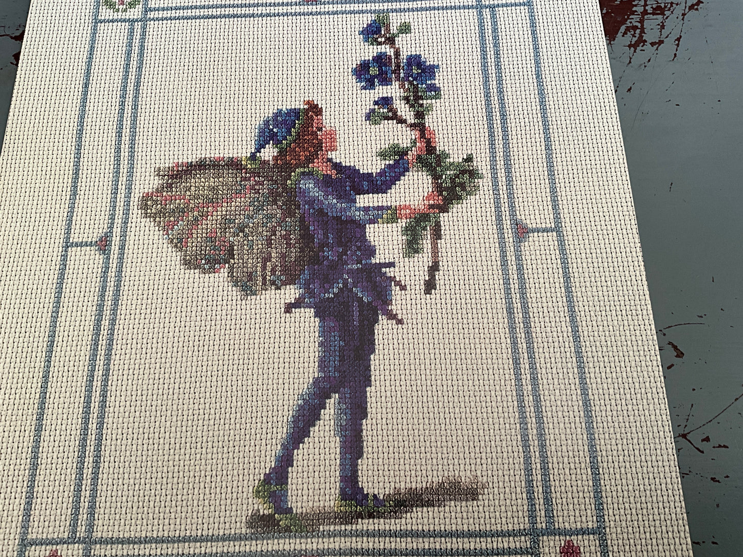 Flower Fairies of the Spring The Speedwell Fairy cross stitch chart