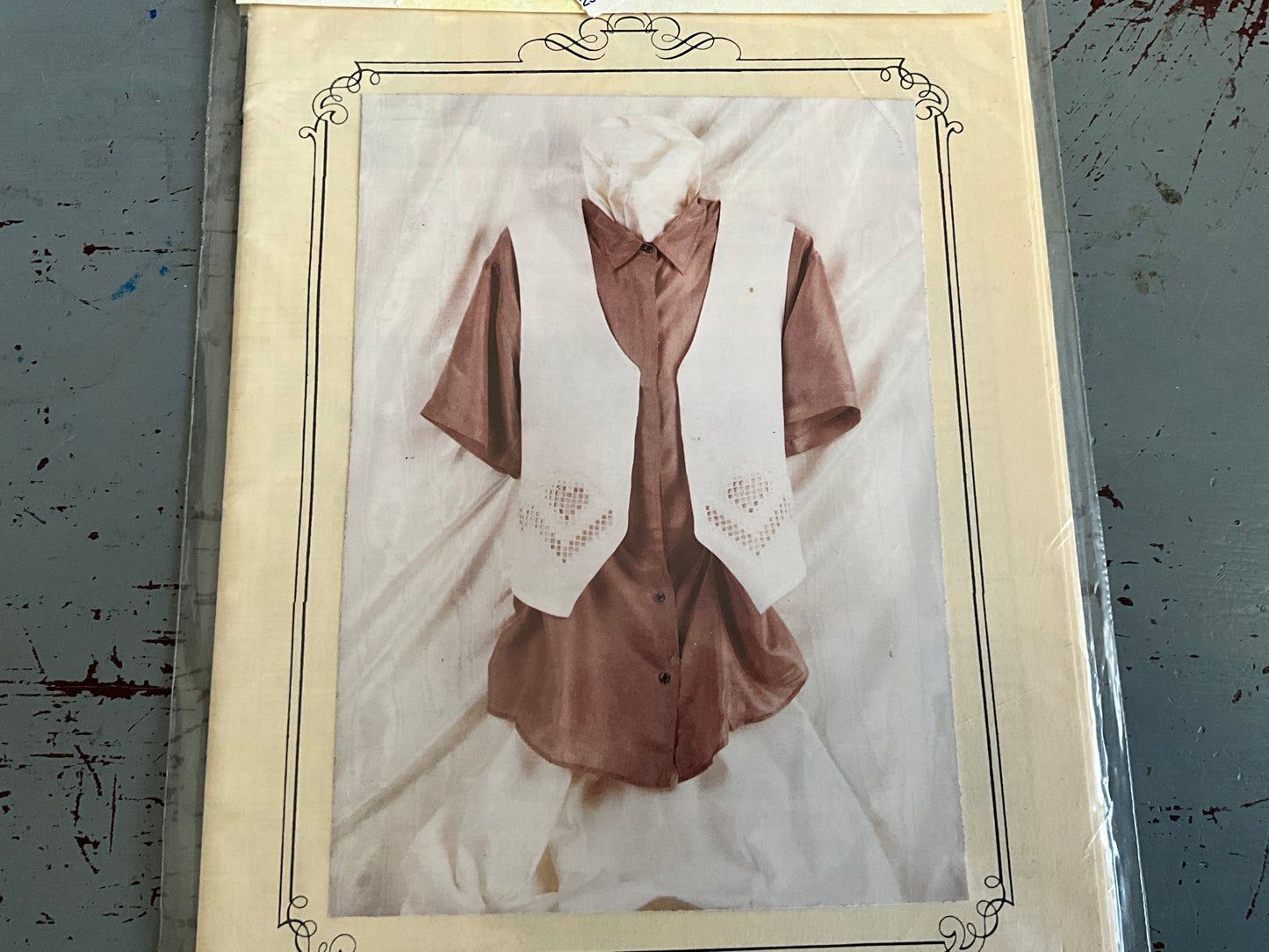 Cross N’ Patch beautiful cross stitch pattern for vest