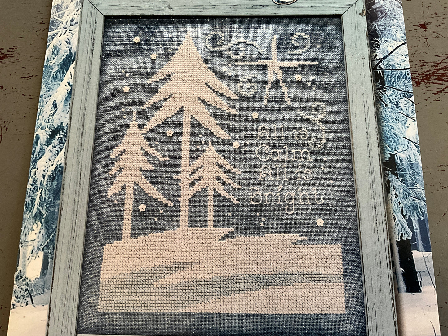 Stoney Creek Collection Leaflet 492 All Is Bright counted cross stitch chart