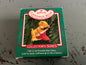 Hallmark Cinnamon Bear #5 1987 Porcelain Bear Collection Keepsake Ornament QX442-7