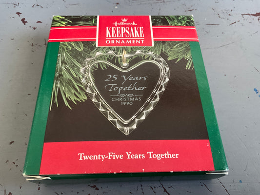 Hallmark Twenty-Five Years Together 1990 Keepsake Ornament QX489-6