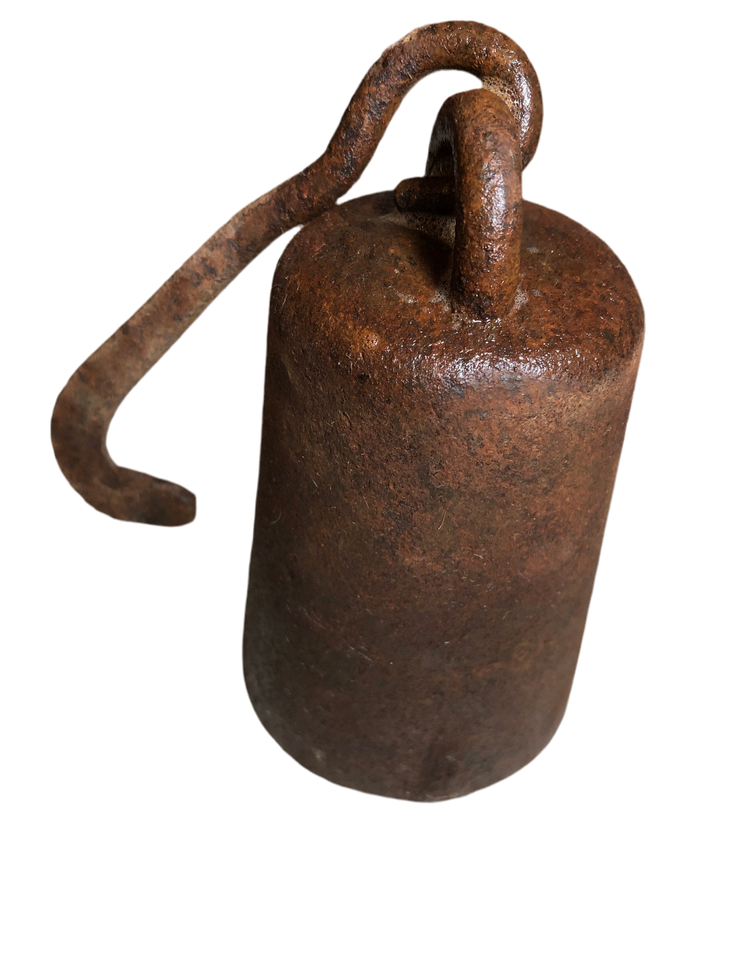 Antique Old Metal Iron 8 lb. 4 lb., and 2 lb. Set of 3 Merchants Hooked Scale Weights*