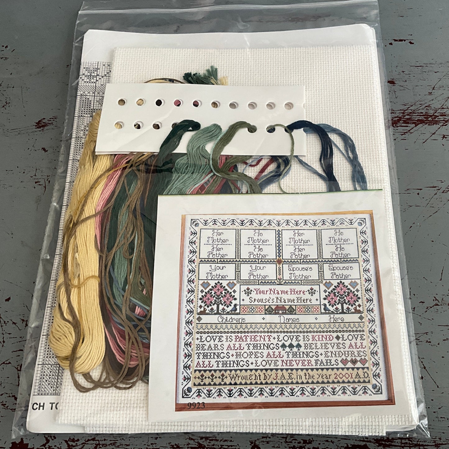 Family Tree counted cross stitch kit