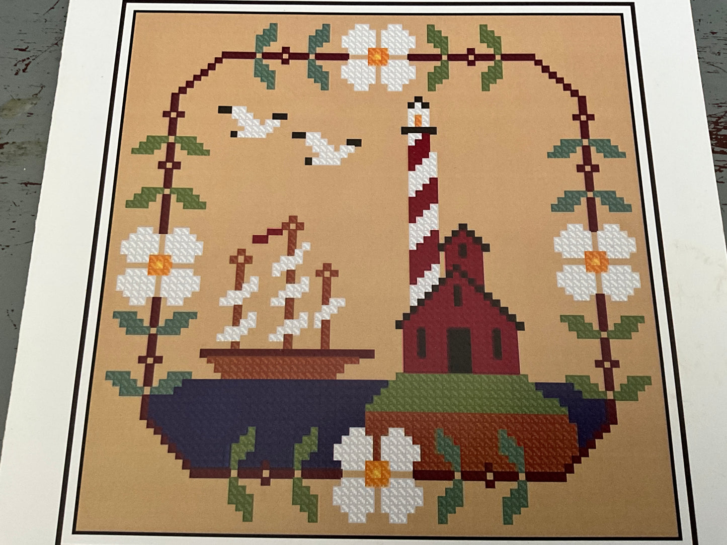 Twin Peak Primitives June Bliss counted cross stitch chart