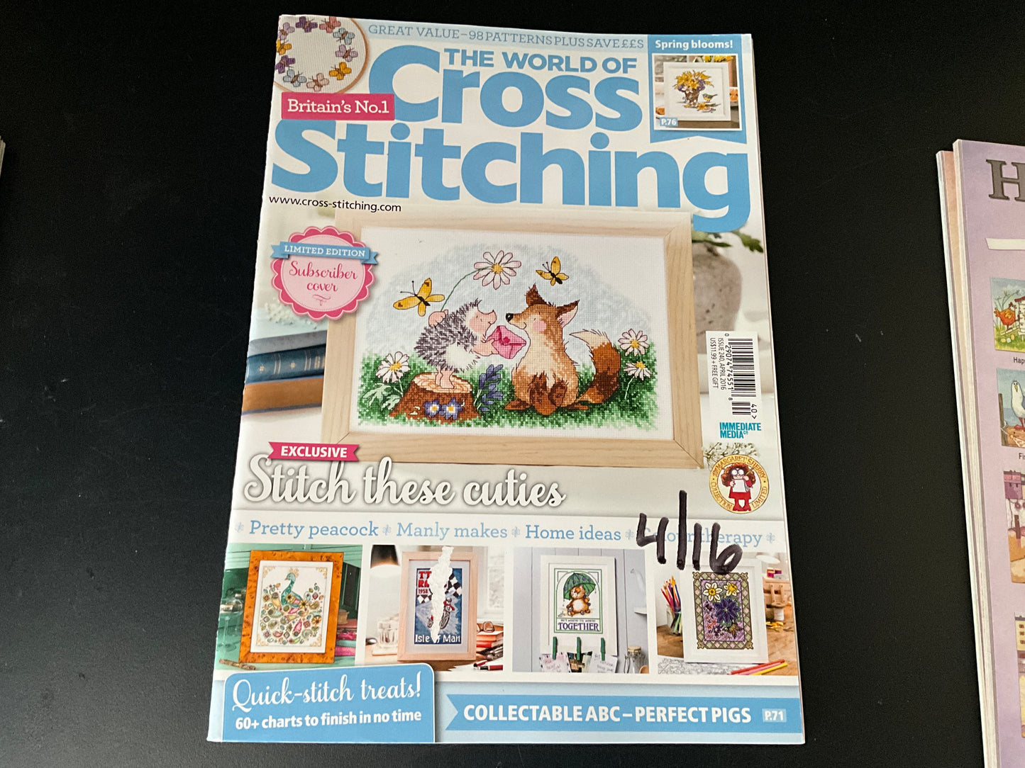 The World of Cross Stitching February-April & June-August 2016 magazines lot of 6 issues Britain’s No. 1